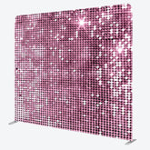 Lofaris Light Pink Sequins Glitter Party Pillow Case Backdrop